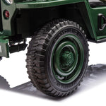 24V Freddo Military Willy Jeep 3 Seater Electric Ride on