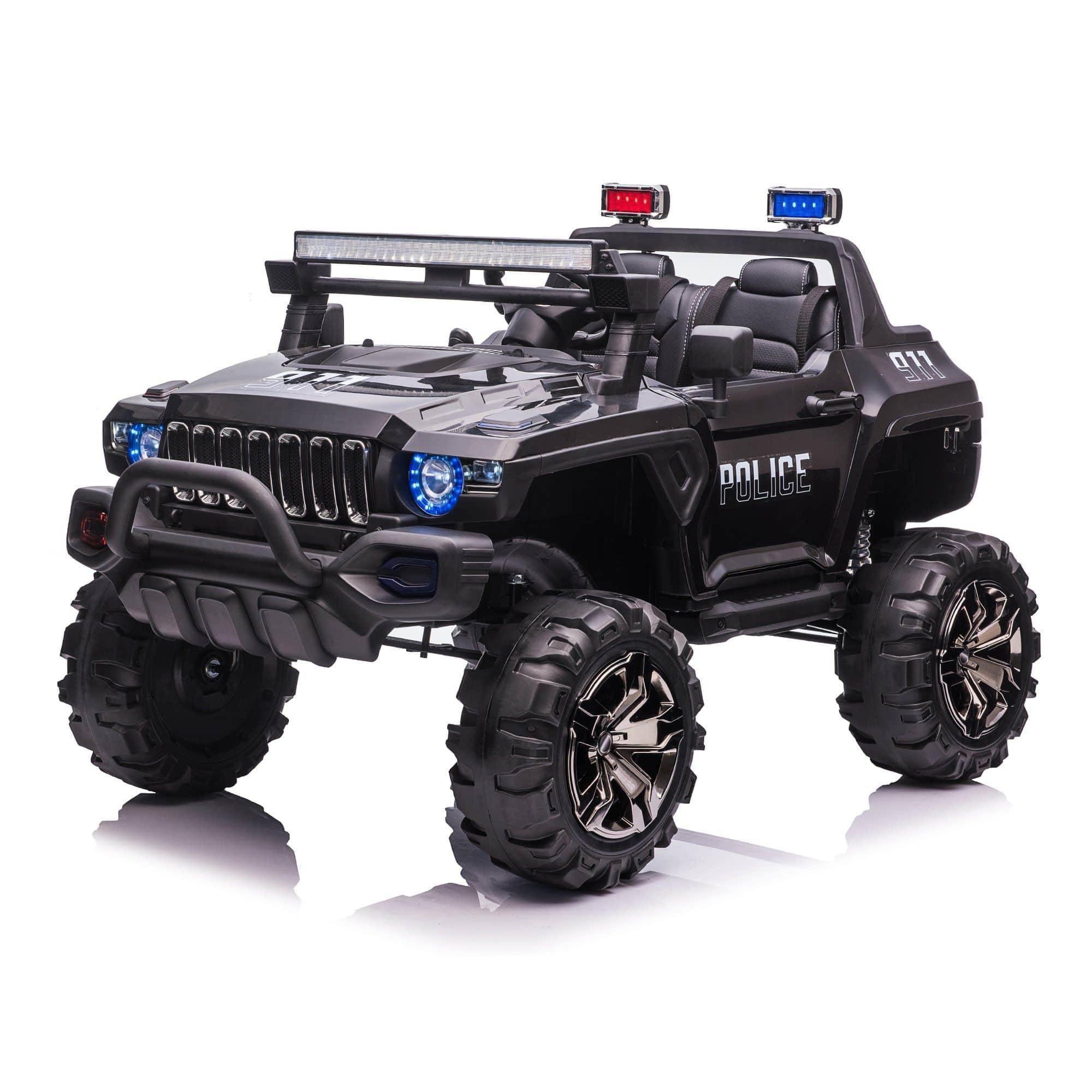12V Freddo Toys Police Truck 2 Seater Ride on - American Kids Cars