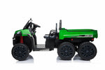 2022 24V 6 Wheeler Freddo Tractor Trailer 2 Seater Ride on with Dump Cart and parental remote - American Kids Cars